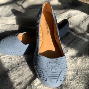 Lucky Brand blue woven ballet flats 7.5 NEW